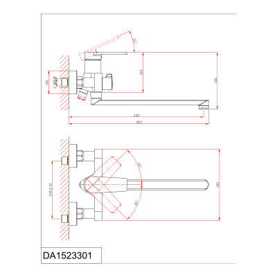 Смеситель DK для ванны Bayern.Fürth (DA1523305)