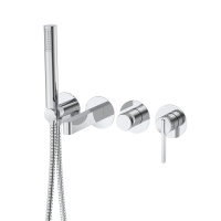 Смеситель для ванны настенный 4 отверстия DQ Bonn хром (DA1704801)