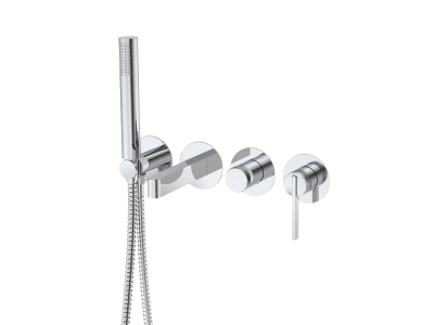 Смеситель для ванны настенный 4 отверстия DQ Bonn хром (DA1704801)