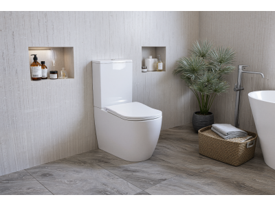Унитаз-компакт безободковый (торнадо) DQ München 675*390*860мм (DT1567516)
