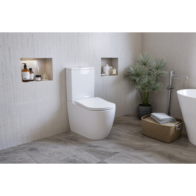 Унитаз-компакт безободковый (торнадо) DQ München 675*390*860мм (DT1567516)