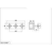 Смеситель для ванны встраиваемый DK Hessen Lorsch (DA1414801)