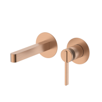 Смеситель для раковины DQ Bonn встраиваемый настенный браш.роз.золото (DA1704433)