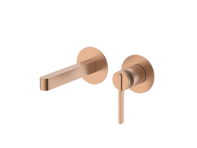 Смеситель для раковины DQ Bonn встраиваемый настенный браш.роз.золото (DA1704433)