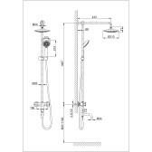 Душевая система DK Hessen Grimm (DA1384701E09)