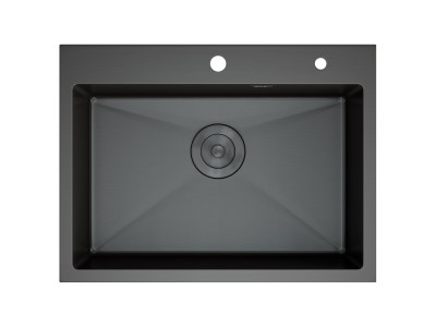 Кухонная мойка DQ нержавеющая сталь графит (DKS605006)