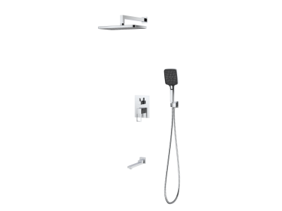 Душевая система для ванны и душа DQ Dortmund встраиваемая с изливом хром (DA1715601)