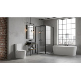 Унитаз-компакт безободковый торнадо DQ Grimm 700*390*880мм (DT1387516)