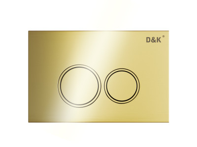Клавиша смыва D&K Bayern DB1529007.2 (арт.инсталл DI8050127), золото глянец (DB1529007.2)