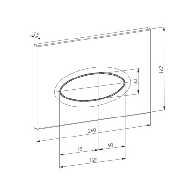 Клавиша смыва DK черный Rhein.Marx (DB1399025)