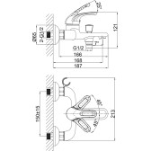 Комплект смесителей DK DA1370001SET (DA1372101,DA1372201,DA1373201)