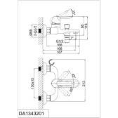 Комплект смесителей D&K DA1340004SET (DA1342141,DA1343201)