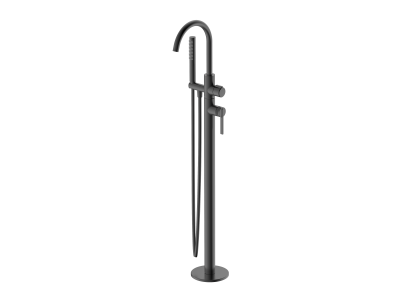 Напольный смеситель для ванны с душем DQ Bonn графит (DA1706006)