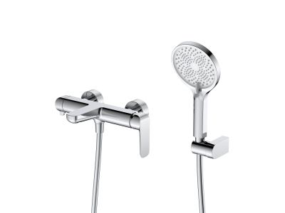 Смеситель для ванны с душем DQ Düsseldorf короткий излив хром (DA1723201)