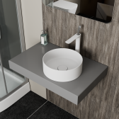 Раковина накладная D&K Matrix белый матовый 355*355*120мм (DT1391508)