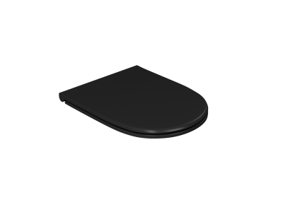 Унитаз подвесной безободковый D&K Matrix DT1396025, 490*370*360мм, сиденье микролифт, черный
