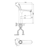 Смеситель для раковины DK Venice Baciano (DA1032641)