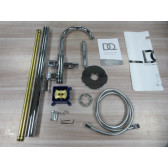 Напольный смеситель для ванны с душем DQ Bonn хром (DA1706001)