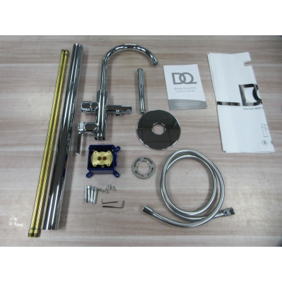 Напольный смеситель для ванны с душем DQ Bonn хром (DA1706001)