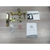 Смеситель для раковины DQ Bonn встраиваемый настенный мат.золото (DA1704407)