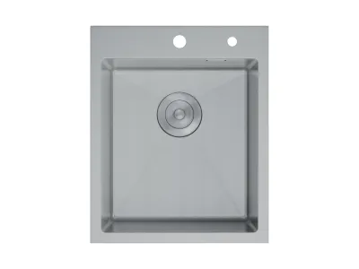 Кухонная мойка D&K нержавеющая сталь сатин (DKS415004)