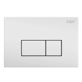 Клавиша смыва D&K Rhein (арт.инсталл DI8050127);белый (DB1499016)