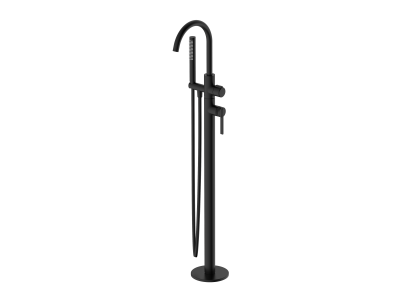 Напольный смеситель для ванны с душем DQ Bonn черный (DA1706005)