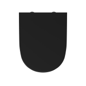 Унитаз подвесной безободковый D&K Matrix DT1396025, 490*370*360мм, сиденье микролифт, черный