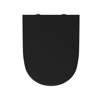 Унитаз подвесной безободковый D&K Matrix DT1396025, 490*370*360мм, сиденье микролифт, черный