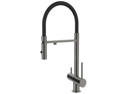 Смеситель для кухонной мойки DQ с фильтром графит (DA1462506Grey)