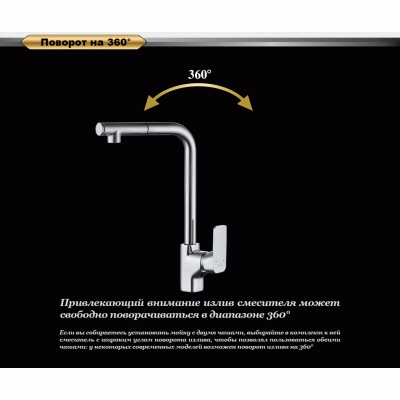 Смеситель для кухни с выдвижной лейкой Berlin.Freie DK (DA1432501)