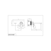 Смеситель D&K для раковины встраиваемый настенный Bayern.Liszt (DA1514401)