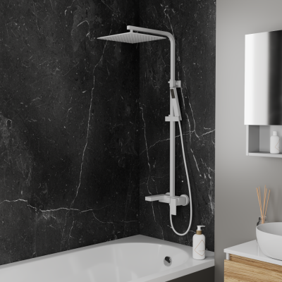 Душевая система DK матовый белый  Bayern.Liszt (DA1513708A04)