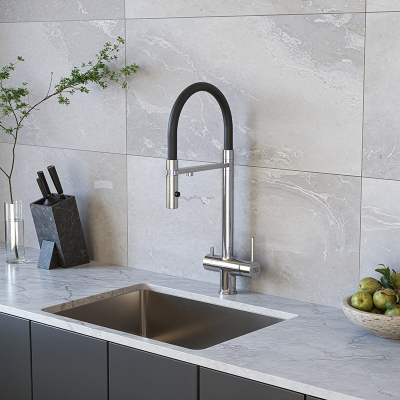 Смеситель для кухонной мойки DQ с фильтром хром (DA1462501Chrome)