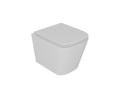 Унитаз D&K подвесной  безободковый (торнадо), сиденье микролифт Berlin (DT1436516)