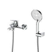 Смеситель для ванны с душем DQ Frankfurt короткий излив хром (DA1733201)