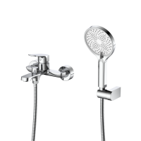 Смеситель для ванны с душем DQ Frankfurt короткий излив хром (DA1733201)