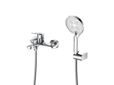 Смеситель для ванны с душем DQ Frankfurt короткий излив хром (DA1733201)