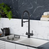 Смеситель для кухонной мойки DQ с фильтром черный (DA1462505Black)