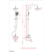 Душевая система D&K Bayern.Fürth (DA1523708B18)