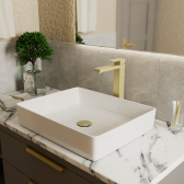 Смеситель для раковины DK высокий матовое золото Bayern.Liszt (DA1512007)