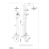Душевая система DK Rhein Marx (DA1393701B07)