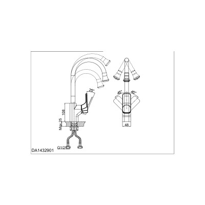 Смеситель для кухни DK Berlin Kunste (DA1432913)