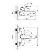 Смеситель для ванны DK Venice Rialto (DA1063201)