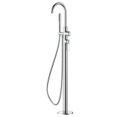 Напольный смеситель для ванны с душем DQ Bonn хром (DA1706001)