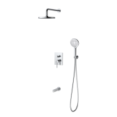 Душевая система для ванны и душа DQ Bonn встраиваемая с изливом хром (DA1705601)