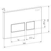 Комплект D&K DS1431605 унитаз DT1436016, инсталляция DI8055119, клавиша смыва DB1439001