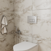 Клавиша смыва D&K Rhein (арт.инсталл DI8050127);матовый хром (DB1499002)