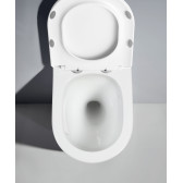 Унитаз подвесной безободковый (торнадо) DQ Rhein.Bach 500*360*350мм, сиденье микролифт, белый (DT1476516)