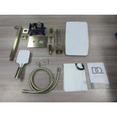 Душевая система для ванны и душа DQ Dortmund встраиваемая с изливом мат.золото(DA1715607)